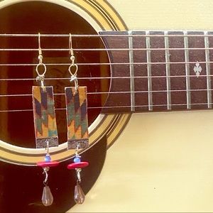 AMELIA PASTICHE DESIGN ooak upcycied earrings